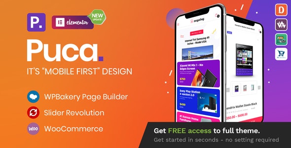 Download Nulled Puca v2.2.11 - Optimized Mobile WooCommerce Theme