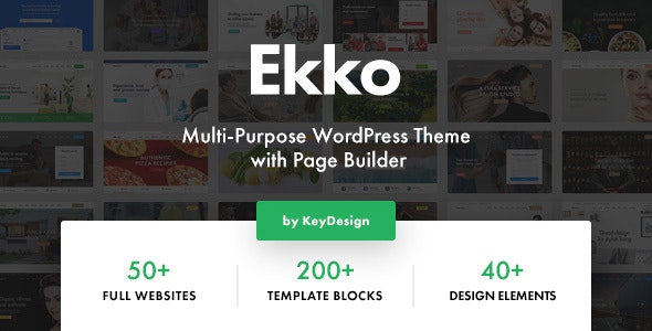 Download Nulled Ekko v2.6 - Multi-Purpose WordPress Theme with Page Builder