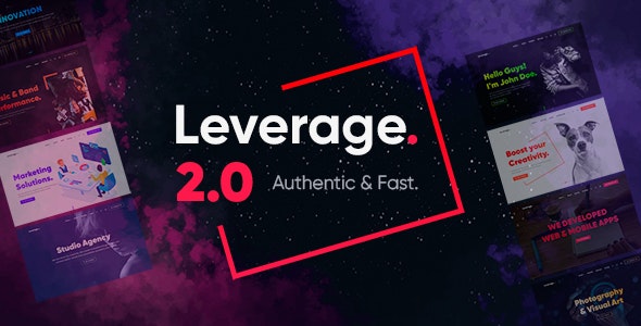 Download Nulled Leverage v2.0.7 - Creative Agency & Portfolio WordPress Theme