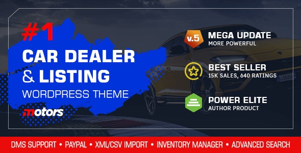 Download Nulled Motors v5.0 - Automotive, Cars, Vehicle, Boat Dealership WordPress Theme