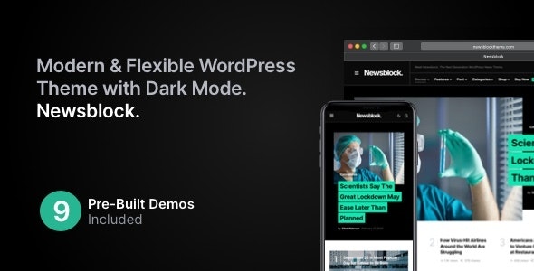 Download Nulled Newsblock v1.1.4 - News & Magazine WordPress Theme with Dark Mode