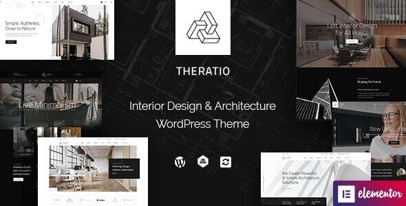 Download Nulled Theratio v1.1.4.3 - Architecture & Interior Design Elementor WordPress Theme