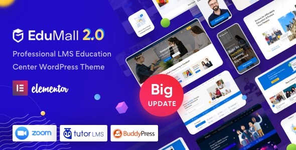 Download Nulled EduMall v2.6.0 - Professional LMS Education Center WordPress Theme
