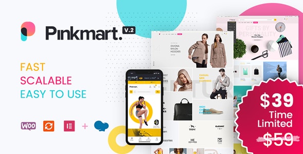 Download Nulled Pinkmart v2.9.6 - AJAX theme for WooCommerce