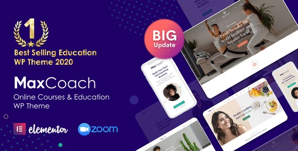Download Nulled MaxCoach v2.2.0 - Online Courses & Education WP Theme