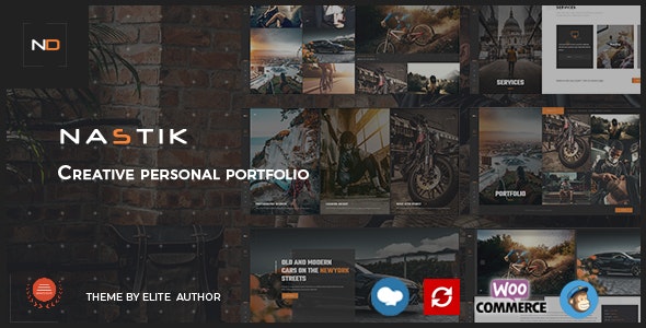 Download Nulled Nastik v3.6 - Creative Portfolio WordPress Theme