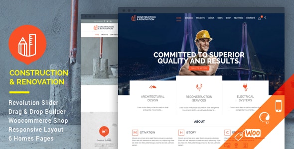 Download Nulled Construction v18.1 - Construction Building Company WordPress Theme
