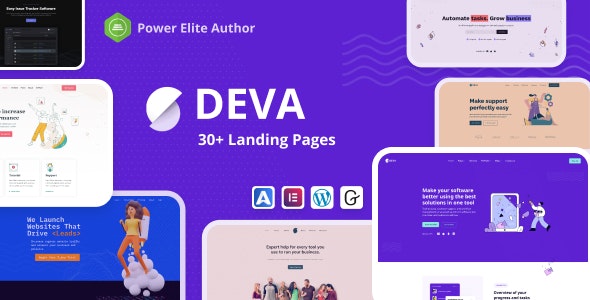 Download Nulled Deva v1.0.5 - 30+ Landing Pages WordPress Theme