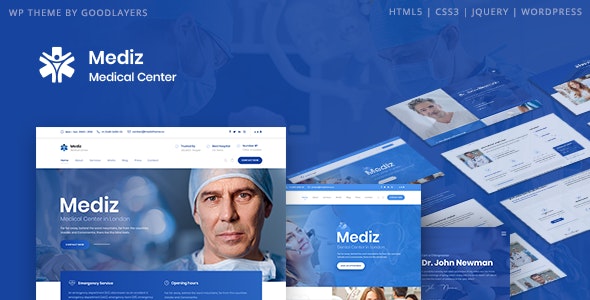 Download Nulled Mediz v2.0.3 - Medical WordPress Theme