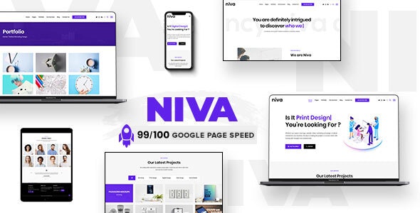 Download Nulled Niva v1.7.7 - Creative Agency & Freelancer WordPress Theme